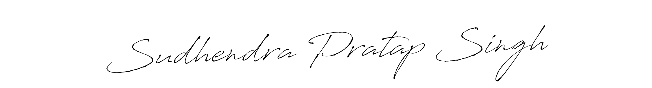 Use a signature maker to create a handwritten signature online. With this signature software, you can design (Antro_Vectra) your own signature for name Sudhendra Pratap Singh. Sudhendra Pratap Singh signature style 6 images and pictures png