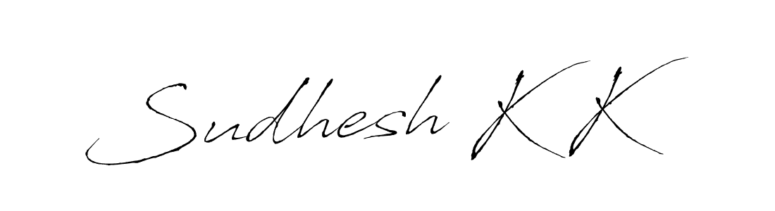 Design your own signature with our free online signature maker. With this signature software, you can create a handwritten (Antro_Vectra) signature for name Sudhesh K K. Sudhesh K K signature style 6 images and pictures png