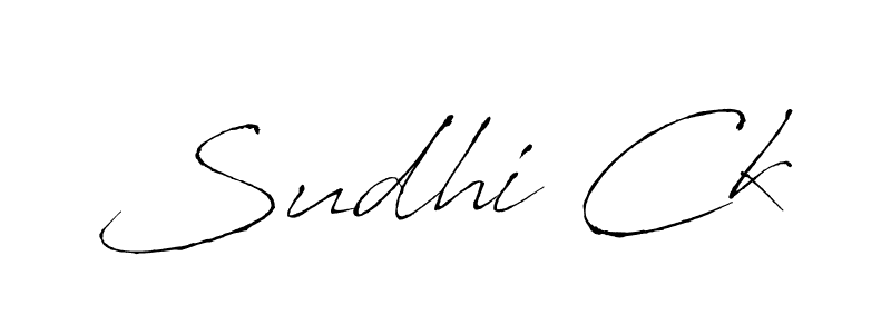 How to Draw Sudhi Ck signature style? Antro_Vectra is a latest design signature styles for name Sudhi Ck. Sudhi Ck signature style 6 images and pictures png