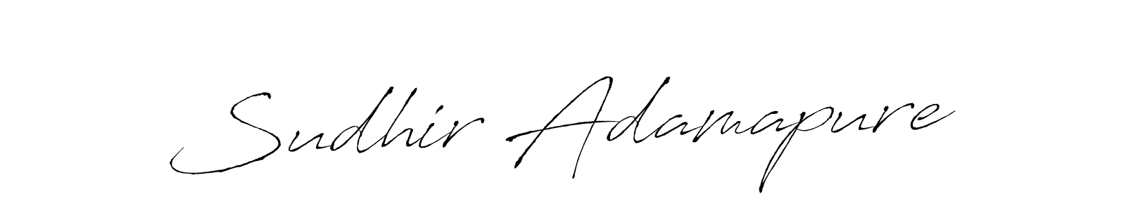 How to make Sudhir Adamapure signature? Antro_Vectra is a professional autograph style. Create handwritten signature for Sudhir Adamapure name. Sudhir Adamapure signature style 6 images and pictures png