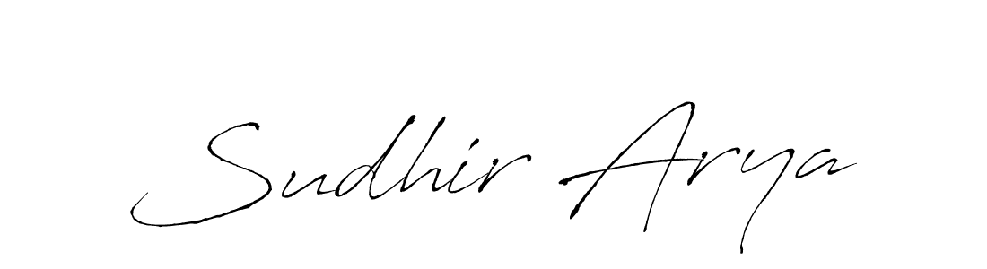 The best way (Antro_Vectra) to make a short signature is to pick only two or three words in your name. The name Sudhir Arya include a total of six letters. For converting this name. Sudhir Arya signature style 6 images and pictures png