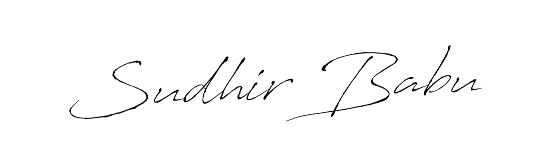 It looks lik you need a new signature style for name Sudhir Babu. Design unique handwritten (Antro_Vectra) signature with our free signature maker in just a few clicks. Sudhir Babu signature style 6 images and pictures png