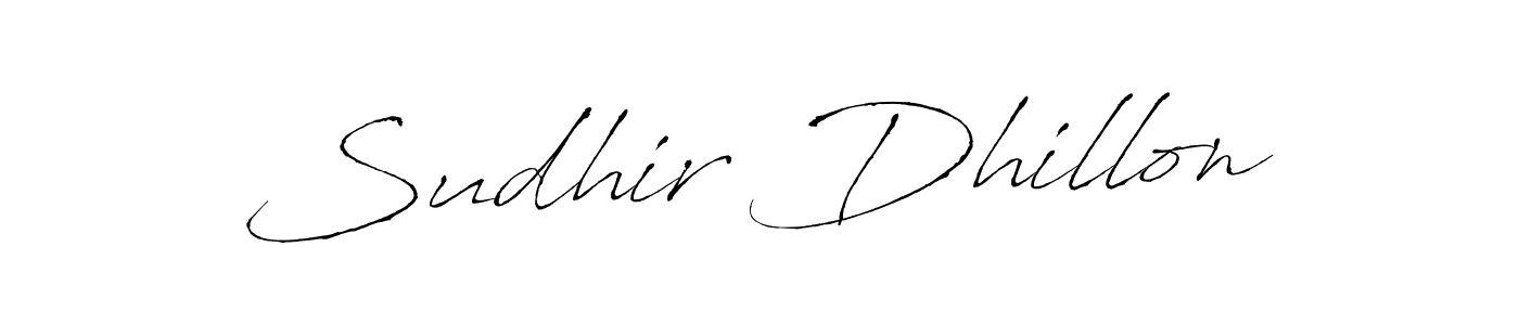 Also we have Sudhir Dhillon name is the best signature style. Create professional handwritten signature collection using Antro_Vectra autograph style. Sudhir Dhillon signature style 6 images and pictures png