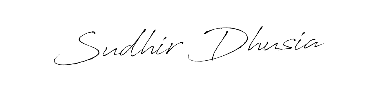 Sudhir Dhusia stylish signature style. Best Handwritten Sign (Antro_Vectra) for my name. Handwritten Signature Collection Ideas for my name Sudhir Dhusia. Sudhir Dhusia signature style 6 images and pictures png