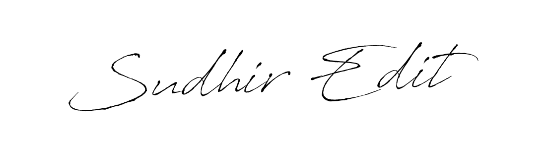 Sudhir Edit stylish signature style. Best Handwritten Sign (Antro_Vectra) for my name. Handwritten Signature Collection Ideas for my name Sudhir Edit. Sudhir Edit signature style 6 images and pictures png