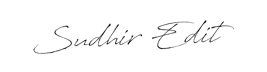 How to Draw Sudhir Edit signature style? Antro_Vectra is a latest design signature styles for name Sudhir Edit. Sudhir Edit signature style 6 images and pictures png