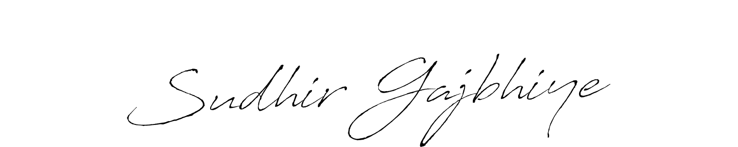 Create a beautiful signature design for name Sudhir Gajbhiye. With this signature (Antro_Vectra) fonts, you can make a handwritten signature for free. Sudhir Gajbhiye signature style 6 images and pictures png