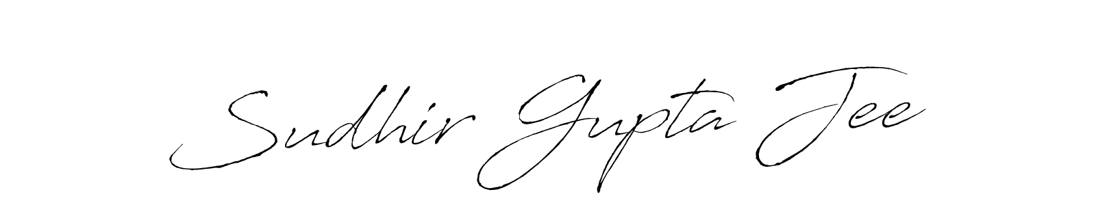 Use a signature maker to create a handwritten signature online. With this signature software, you can design (Antro_Vectra) your own signature for name Sudhir Gupta Jee. Sudhir Gupta Jee signature style 6 images and pictures png