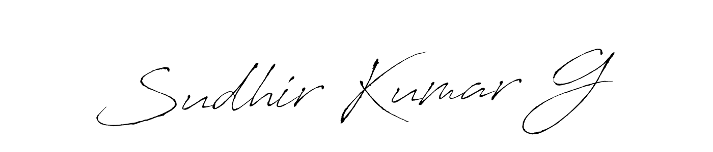 Also You can easily find your signature by using the search form. We will create Sudhir Kumar G name handwritten signature images for you free of cost using Antro_Vectra sign style. Sudhir Kumar G signature style 6 images and pictures png