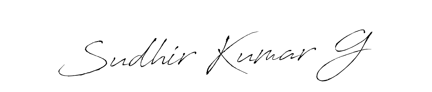 Make a beautiful signature design for name Sudhir Kumar G. Use this online signature maker to create a handwritten signature for free. Sudhir Kumar G signature style 6 images and pictures png