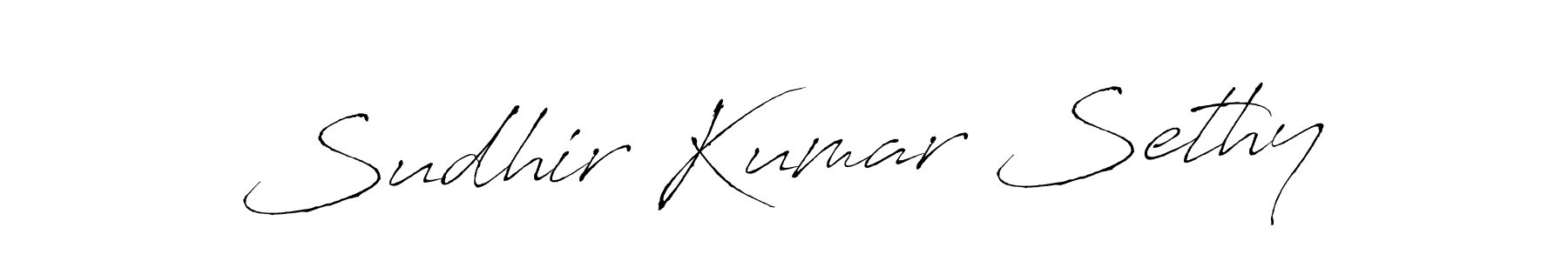 Use a signature maker to create a handwritten signature online. With this signature software, you can design (Antro_Vectra) your own signature for name Sudhir Kumar Sethy. Sudhir Kumar Sethy signature style 6 images and pictures png