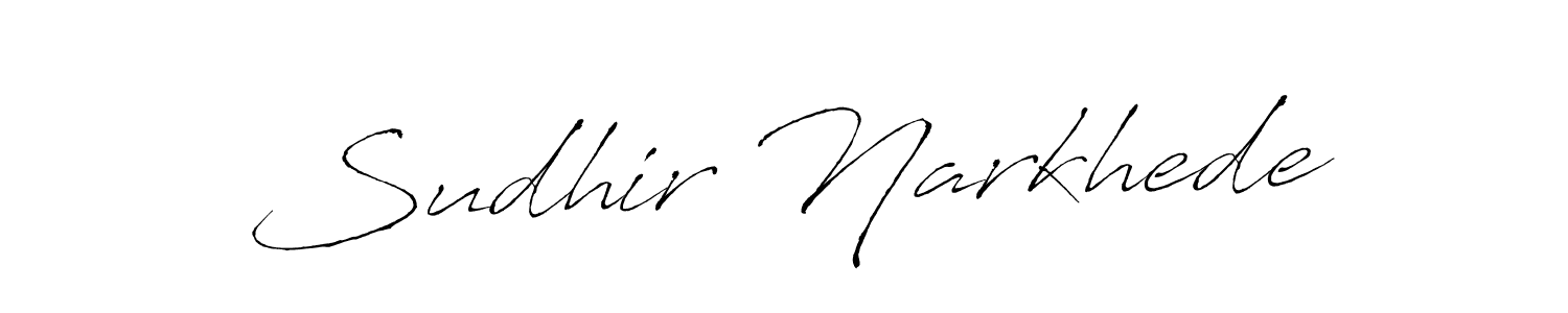 Also we have Sudhir Narkhede name is the best signature style. Create professional handwritten signature collection using Antro_Vectra autograph style. Sudhir Narkhede signature style 6 images and pictures png