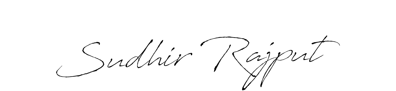 How to make Sudhir Rajput name signature. Use Antro_Vectra style for creating short signs online. This is the latest handwritten sign. Sudhir Rajput signature style 6 images and pictures png