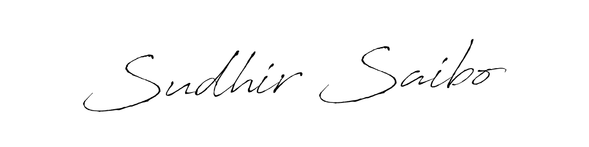 Design your own signature with our free online signature maker. With this signature software, you can create a handwritten (Antro_Vectra) signature for name Sudhir Saibo. Sudhir Saibo signature style 6 images and pictures png