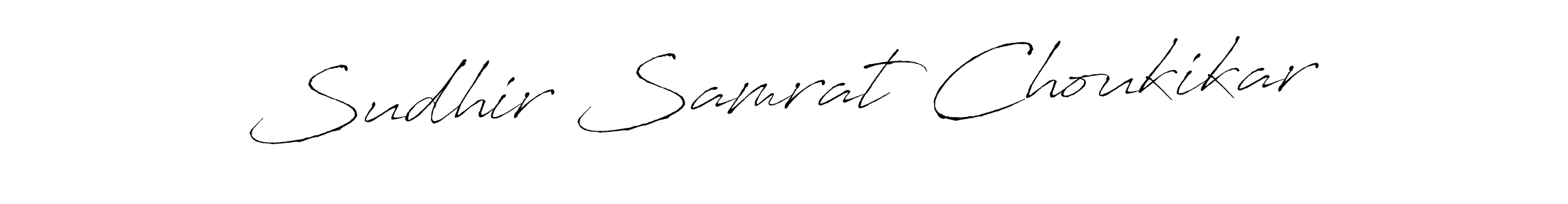 The best way (Antro_Vectra) to make a short signature is to pick only two or three words in your name. The name Sudhir Samrat Choukikar include a total of six letters. For converting this name. Sudhir Samrat Choukikar signature style 6 images and pictures png
