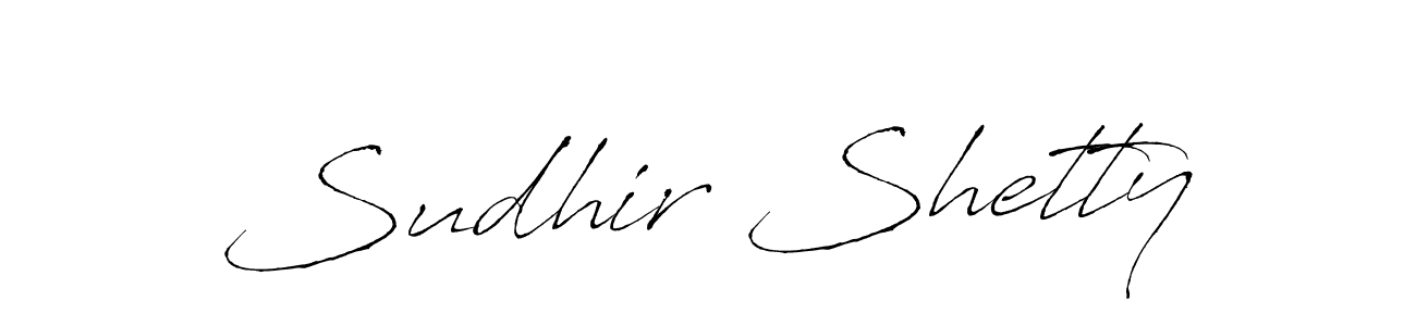 Use a signature maker to create a handwritten signature online. With this signature software, you can design (Antro_Vectra) your own signature for name Sudhir Shetty. Sudhir Shetty signature style 6 images and pictures png