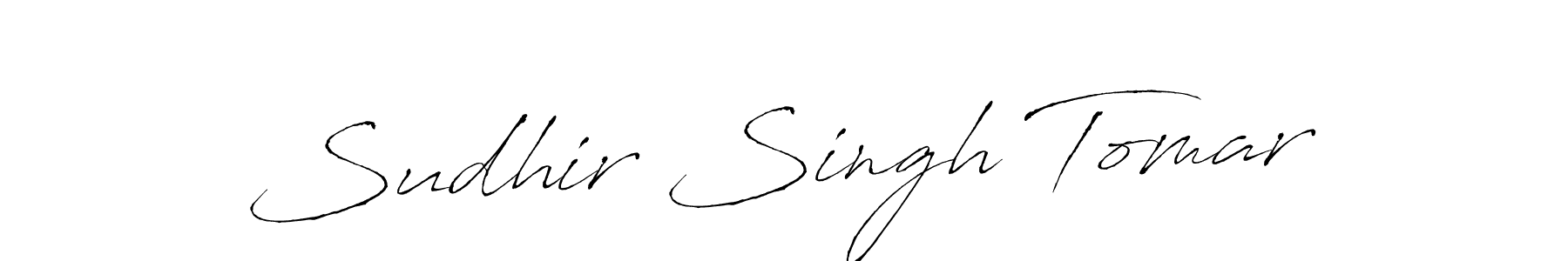 Sudhir Singh Tomar stylish signature style. Best Handwritten Sign (Antro_Vectra) for my name. Handwritten Signature Collection Ideas for my name Sudhir Singh Tomar. Sudhir Singh Tomar signature style 6 images and pictures png