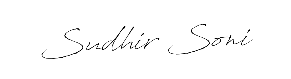 Also we have Sudhir Soni name is the best signature style. Create professional handwritten signature collection using Antro_Vectra autograph style. Sudhir Soni signature style 6 images and pictures png