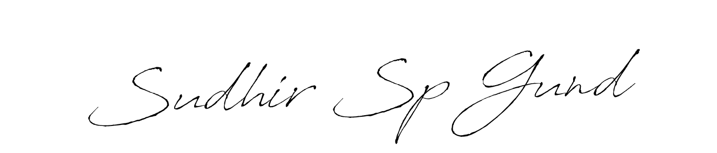 Sudhir Sp Gund stylish signature style. Best Handwritten Sign (Antro_Vectra) for my name. Handwritten Signature Collection Ideas for my name Sudhir Sp Gund. Sudhir Sp Gund signature style 6 images and pictures png