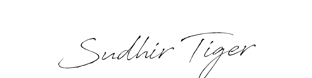 Create a beautiful signature design for name Sudhir Tiger. With this signature (Antro_Vectra) fonts, you can make a handwritten signature for free. Sudhir Tiger signature style 6 images and pictures png