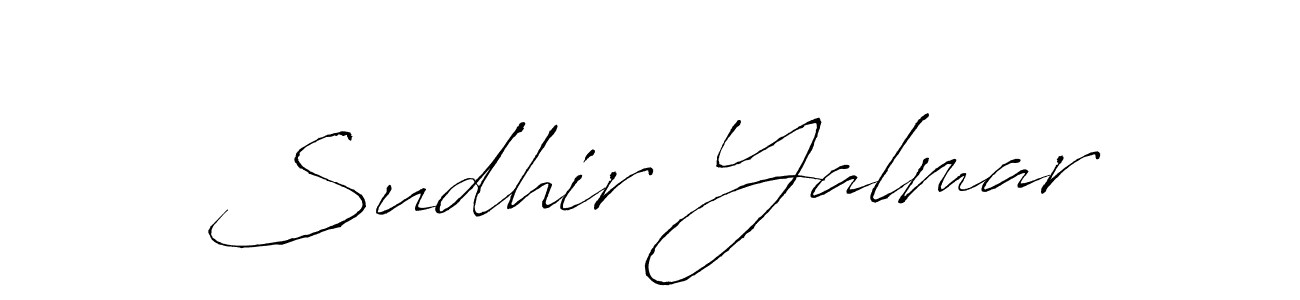 The best way (Antro_Vectra) to make a short signature is to pick only two or three words in your name. The name Sudhir Yalmar include a total of six letters. For converting this name. Sudhir Yalmar signature style 6 images and pictures png