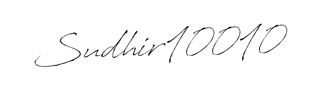 How to make Sudhir10010 name signature. Use Antro_Vectra style for creating short signs online. This is the latest handwritten sign. Sudhir10010 signature style 6 images and pictures png