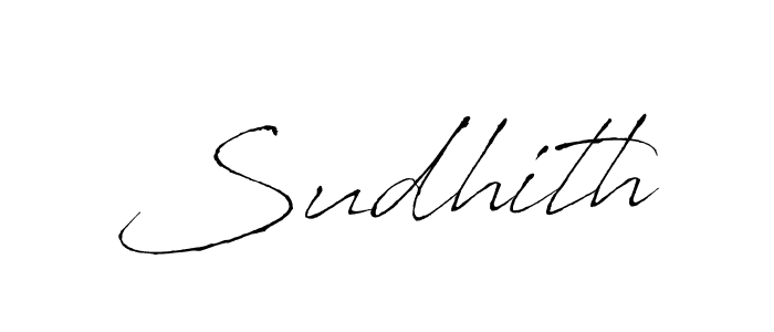 Use a signature maker to create a handwritten signature online. With this signature software, you can design (Antro_Vectra) your own signature for name Sudhith. Sudhith signature style 6 images and pictures png