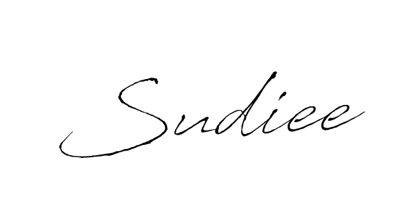 How to make Sudiee signature? Antro_Vectra is a professional autograph style. Create handwritten signature for Sudiee name. Sudiee signature style 6 images and pictures png