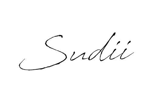 Make a beautiful signature design for name Sudii. With this signature (Antro_Vectra) style, you can create a handwritten signature for free. Sudii signature style 6 images and pictures png