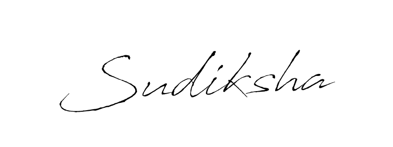 Make a beautiful signature design for name Sudiksha. With this signature (Antro_Vectra) style, you can create a handwritten signature for free. Sudiksha signature style 6 images and pictures png
