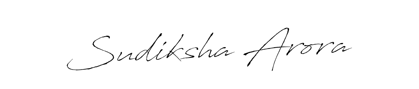 Design your own signature with our free online signature maker. With this signature software, you can create a handwritten (Antro_Vectra) signature for name Sudiksha Arora. Sudiksha Arora signature style 6 images and pictures png