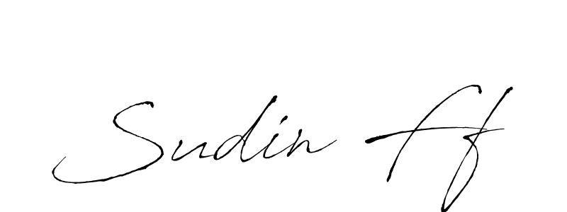 How to make Sudin Ff signature? Antro_Vectra is a professional autograph style. Create handwritten signature for Sudin Ff name. Sudin Ff signature style 6 images and pictures png