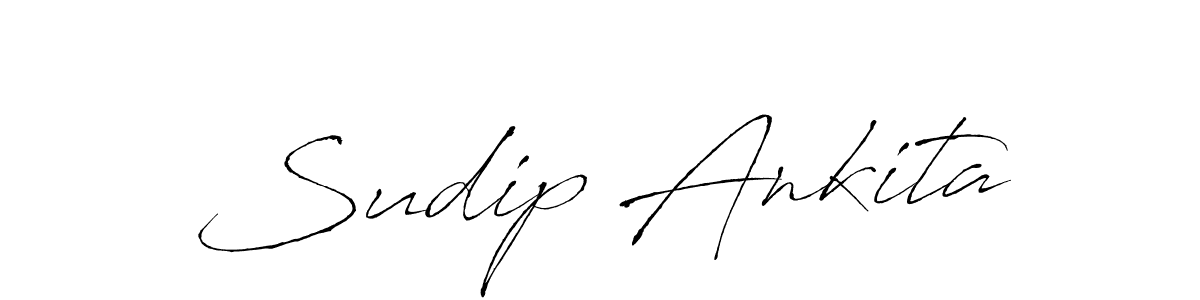 Similarly Antro_Vectra is the best handwritten signature design. Signature creator online .You can use it as an online autograph creator for name Sudip Ankita. Sudip Ankita signature style 6 images and pictures png