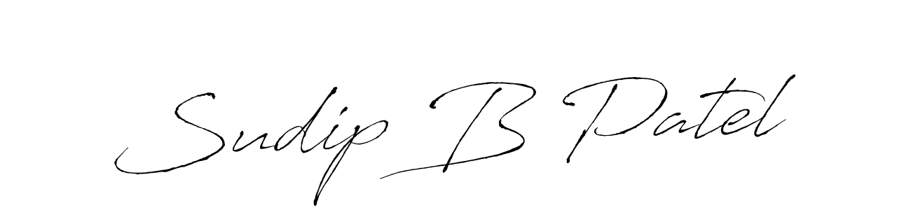Design your own signature with our free online signature maker. With this signature software, you can create a handwritten (Antro_Vectra) signature for name Sudip B Patel. Sudip B Patel signature style 6 images and pictures png