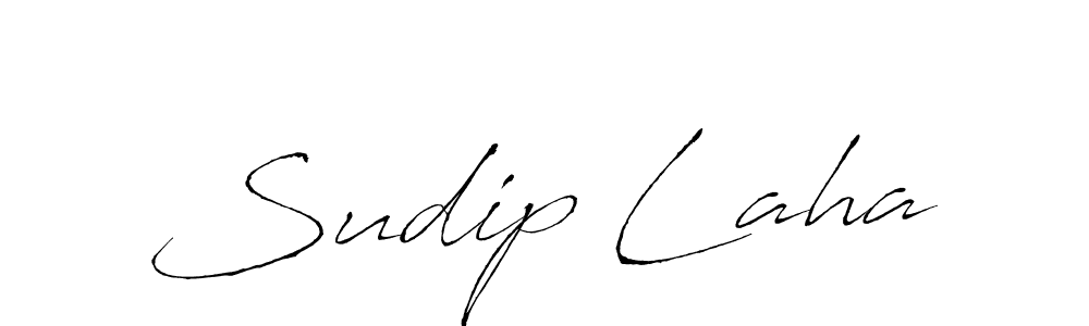Sudip Laha stylish signature style. Best Handwritten Sign (Antro_Vectra) for my name. Handwritten Signature Collection Ideas for my name Sudip Laha. Sudip Laha signature style 6 images and pictures png