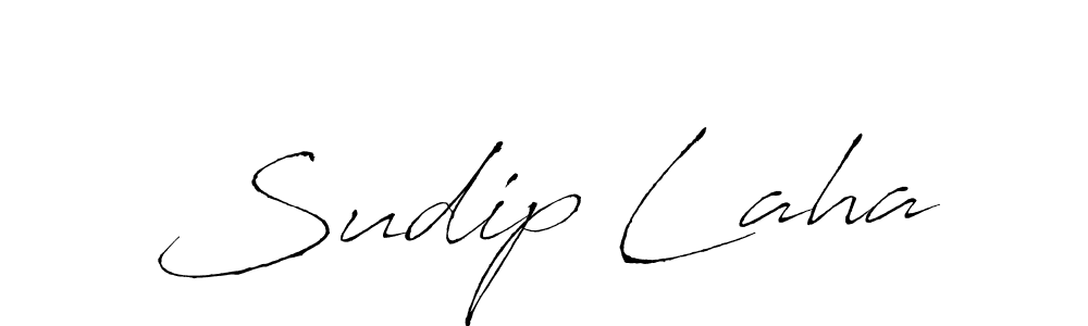 Sudip Laha stylish signature style. Best Handwritten Sign (Antro_Vectra) for my name. Handwritten Signature Collection Ideas for my name Sudip Laha. Sudip Laha signature style 6 images and pictures png