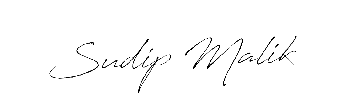 Make a beautiful signature design for name Sudip Malik. With this signature (Antro_Vectra) style, you can create a handwritten signature for free. Sudip Malik signature style 6 images and pictures png