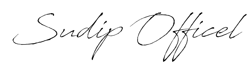 Elevate your brand with a stunning Sudip Officel eSignature. The Antro_Vectra style provides a balanced, flowing aesthetic for everyday signing. Sudip Officel signature style 6 images and pictures png