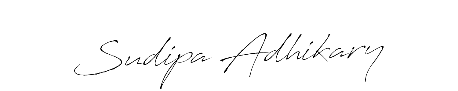 Sudipa Adhikary stylish signature style. Best Handwritten Sign (Antro_Vectra) for my name. Handwritten Signature Collection Ideas for my name Sudipa Adhikary. Sudipa Adhikary signature style 6 images and pictures png