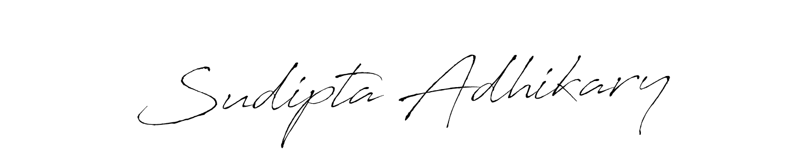 The best way (Antro_Vectra) to make a short signature is to pick only two or three words in your name. The name Sudipta Adhikary include a total of six letters. For converting this name. Sudipta Adhikary signature style 6 images and pictures png