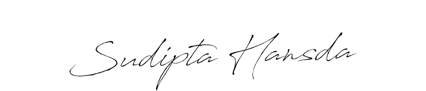 How to make Sudipta Hansda name signature. Use Antro_Vectra style for creating short signs online. This is the latest handwritten sign. Sudipta Hansda signature style 6 images and pictures png