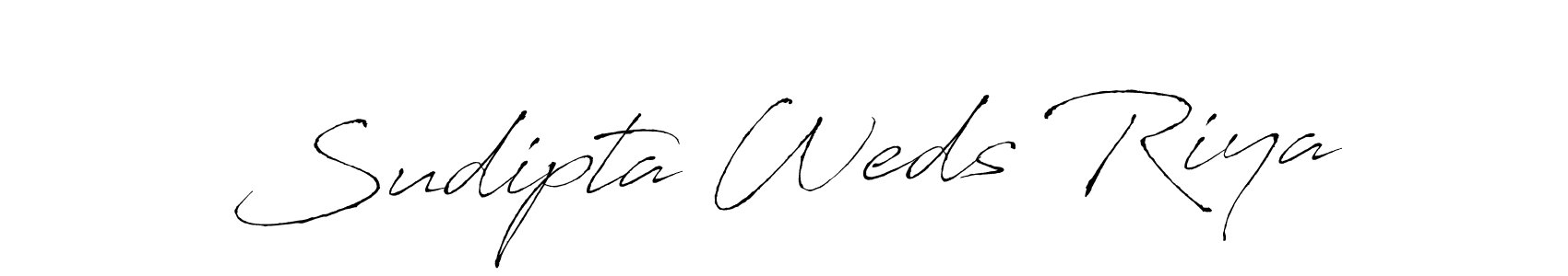 The best way (Antro_Vectra) to make a short signature is to pick only two or three words in your name. The name Sudipta Weds Riya include a total of six letters. For converting this name. Sudipta Weds Riya signature style 6 images and pictures png