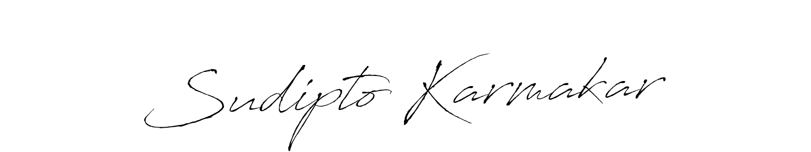 Design your own signature with our free online signature maker. With this signature software, you can create a handwritten (Antro_Vectra) signature for name Sudipto Karmakar. Sudipto Karmakar signature style 6 images and pictures png