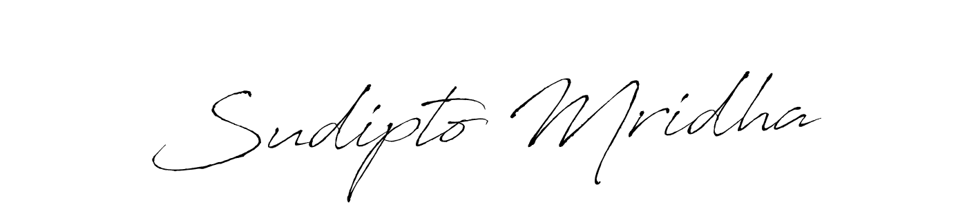 Antro_Vectra is a professional signature style that is perfect for those who want to add a touch of class to their signature. It is also a great choice for those who want to make their signature more unique. Get Sudipto Mridha name to fancy signature for free. Sudipto Mridha signature style 6 images and pictures png