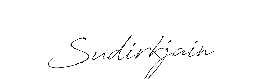 You should practise on your own different ways (Antro_Vectra) to write your name (Sudirkjain) in signature. don't let someone else do it for you. Sudirkjain signature style 6 images and pictures png