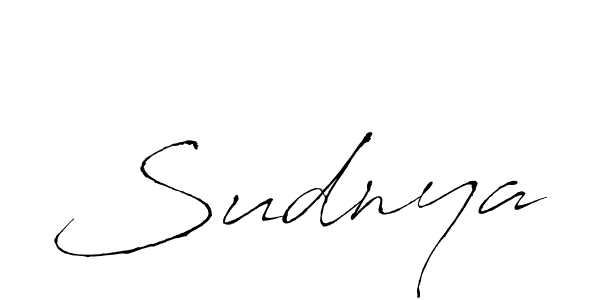Use a signature maker to create a handwritten signature online. With this signature software, you can design (Antro_Vectra) your own signature for name Sudnya. Sudnya signature style 6 images and pictures png