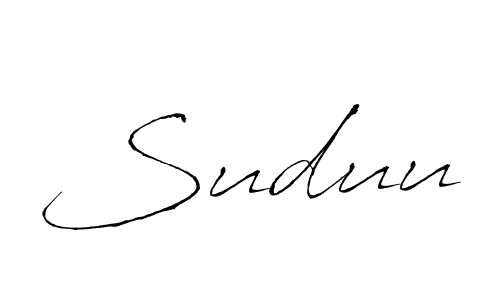 Suduu stylish signature style. Best Handwritten Sign (Antro_Vectra) for my name. Handwritten Signature Collection Ideas for my name Suduu. Suduu signature style 6 images and pictures png