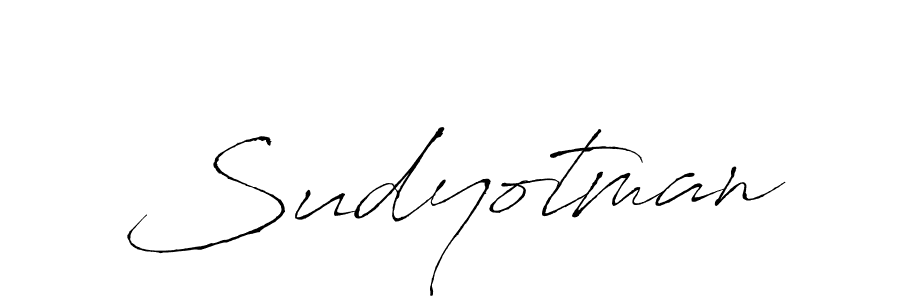 How to make Sudyotman signature? Antro_Vectra is a professional autograph style. Create handwritten signature for Sudyotman name. Sudyotman signature style 6 images and pictures png
