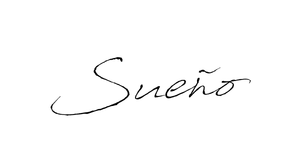 How to make Sueño signature? Antro_Vectra is a professional autograph style. Create handwritten signature for Sueño name. Sueño signature style 6 images and pictures png