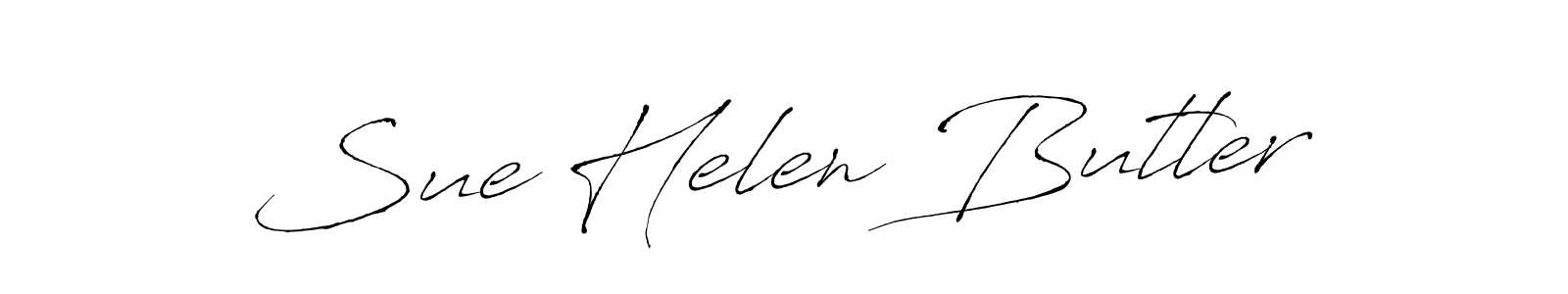 You should practise on your own different ways (Antro_Vectra) to write your name (Sue Helen Butler) in signature. don't let someone else do it for you. Sue Helen Butler signature style 6 images and pictures png